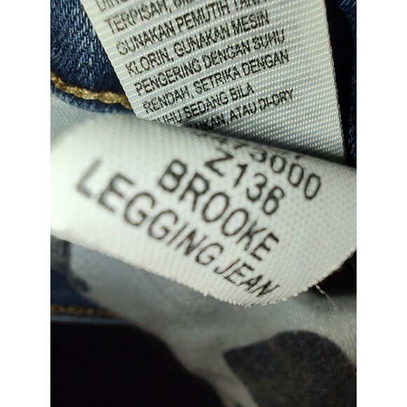 Lucky Brand Brooke Legging Jeans Womens 2 26 Ankle Distressed Blue Stretch Denim - Picture 11 of 15